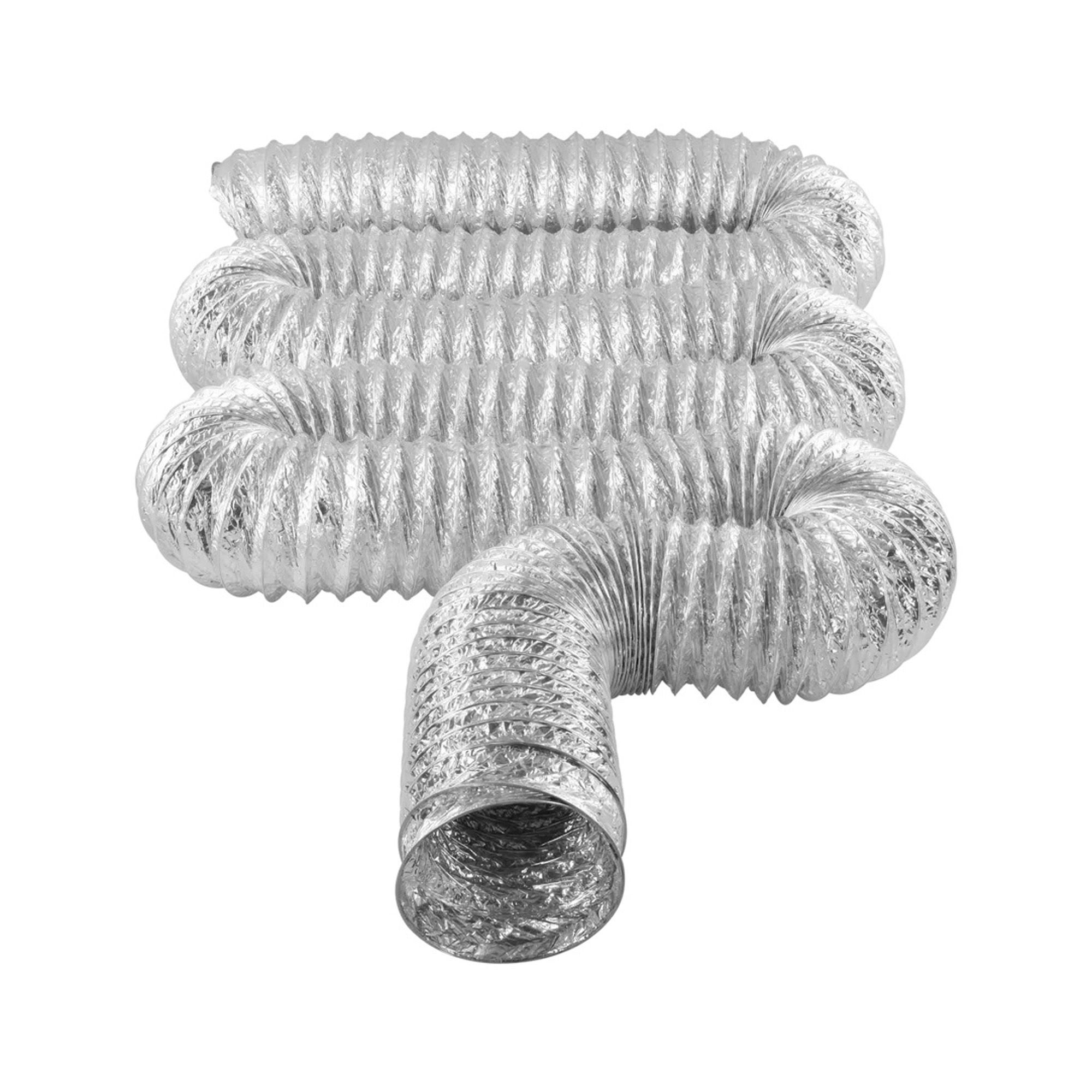 Tuyau de ventilation flexible isolé, 4 po x 25 pi