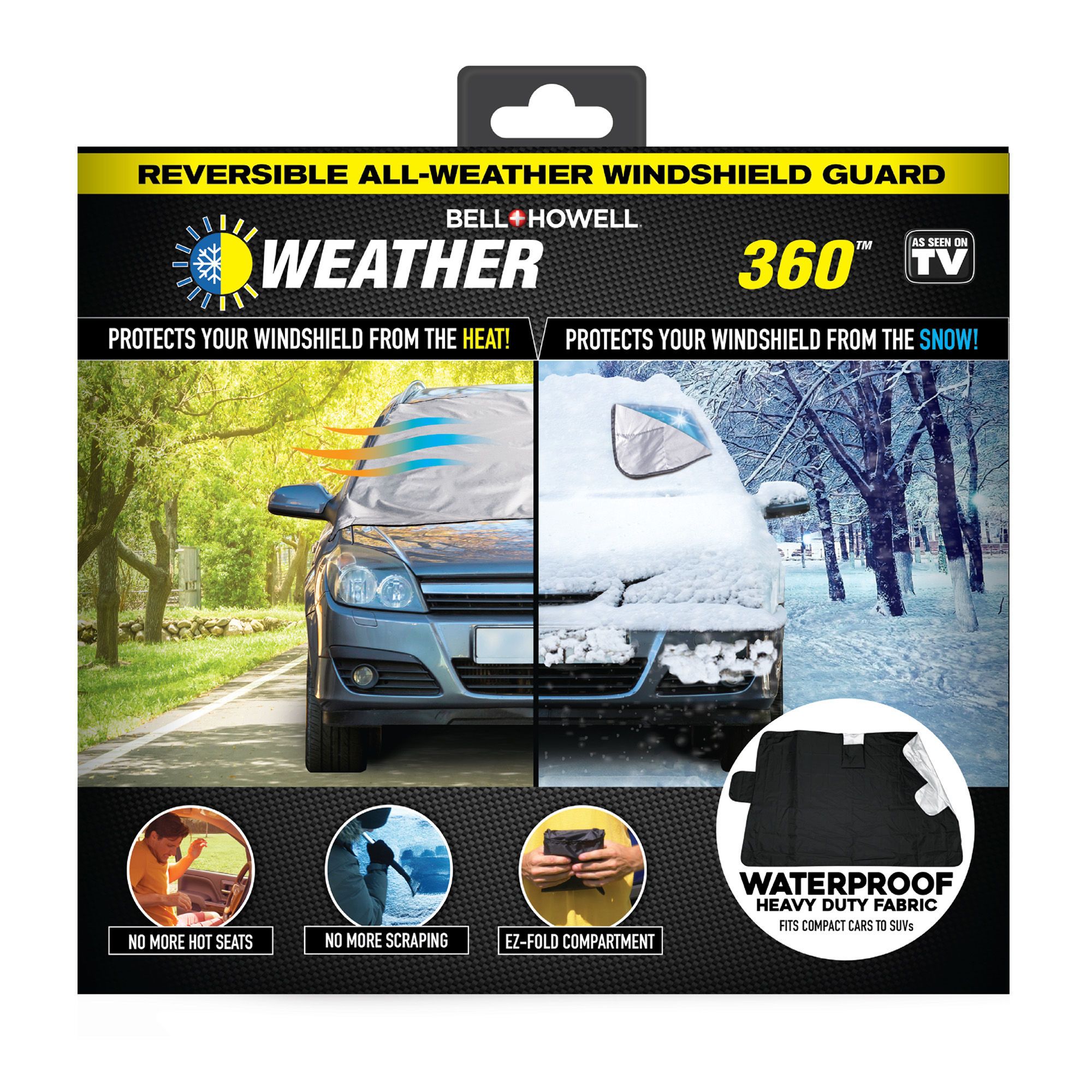 Housse pour pare-brise d'automobile Weather Force 360, 26 x 24 x 6