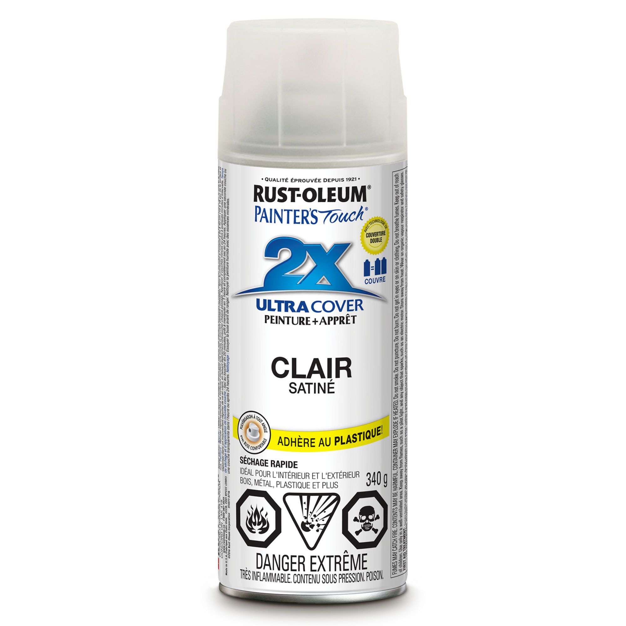 Ultra Cover 2X Spray Paint - Indoor/Outdoor - Satin - Blossom White - 340 g