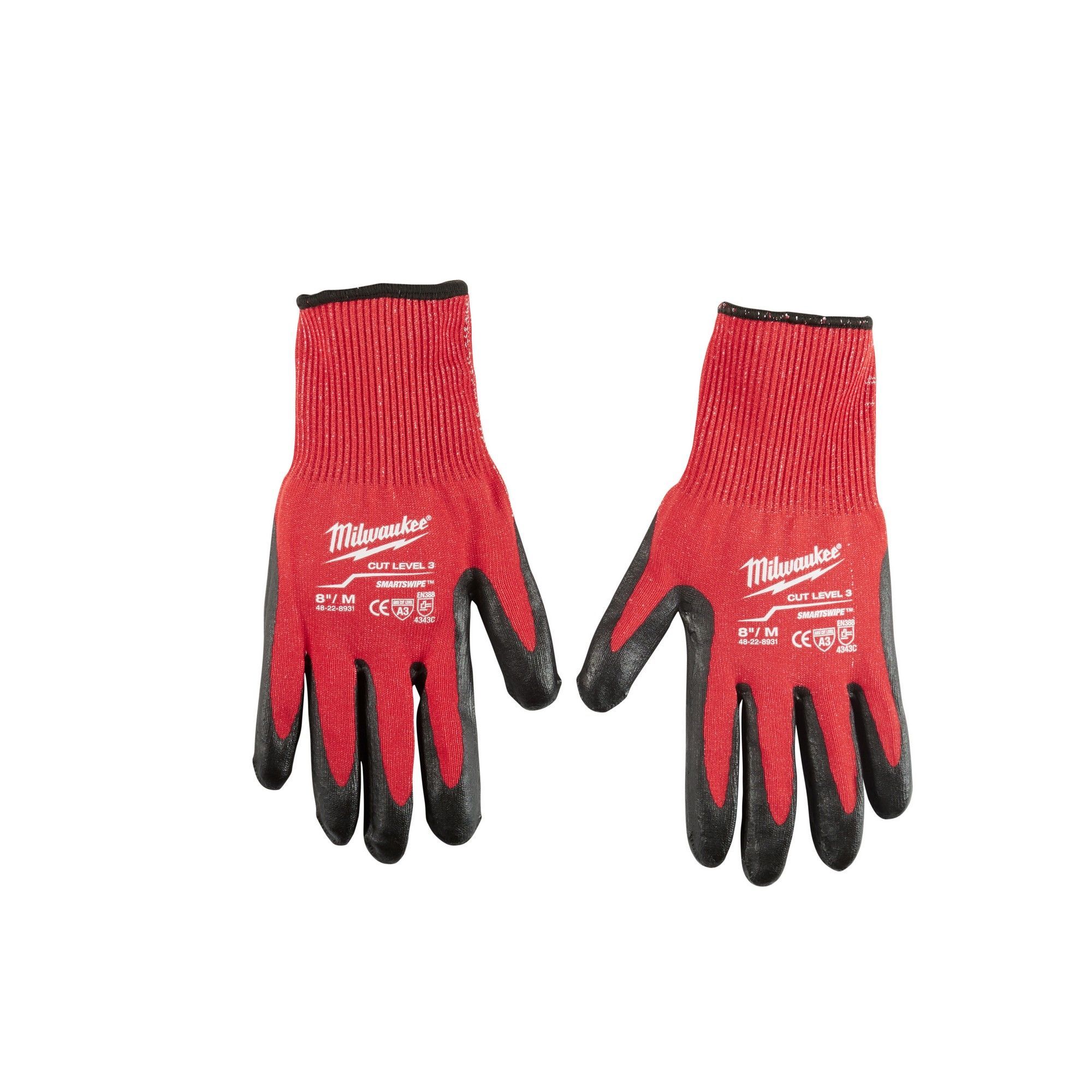 Nitrile Level 3 Cut Dipped Work Gloves - Size Medium from MILWAUKEE