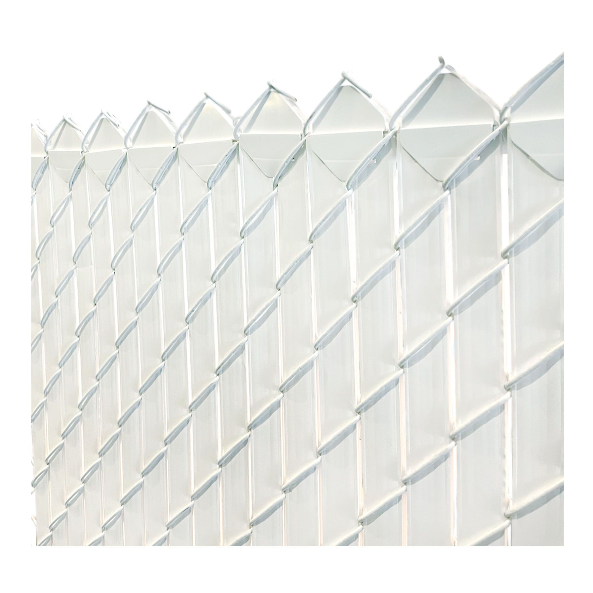 Lamelle verticale pour clôture à mailles, 6', blanc, 80/pqt de DUCHESNE