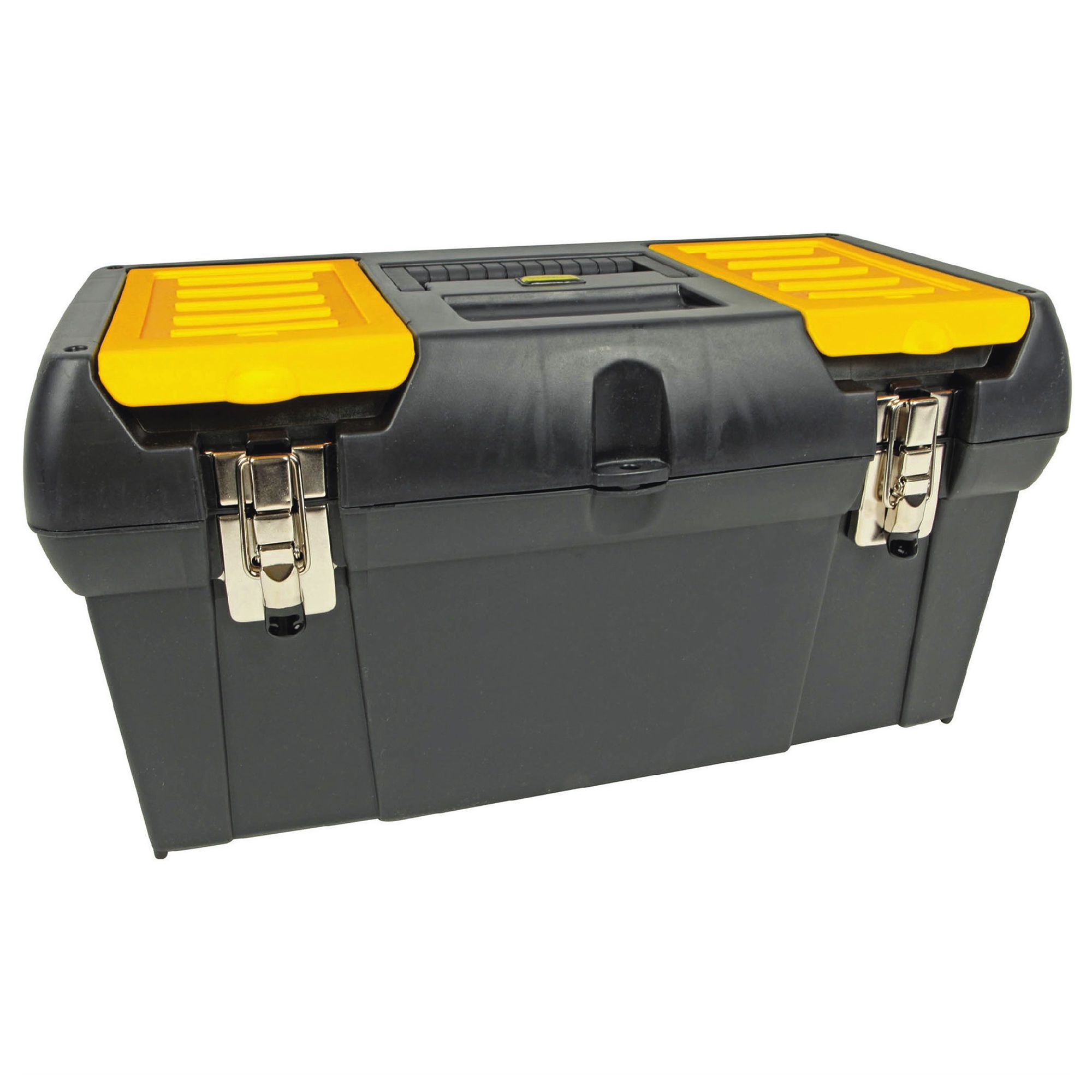 Tool Box with Tray - Series 2000 - 18 1/4 - Black and Yellow from