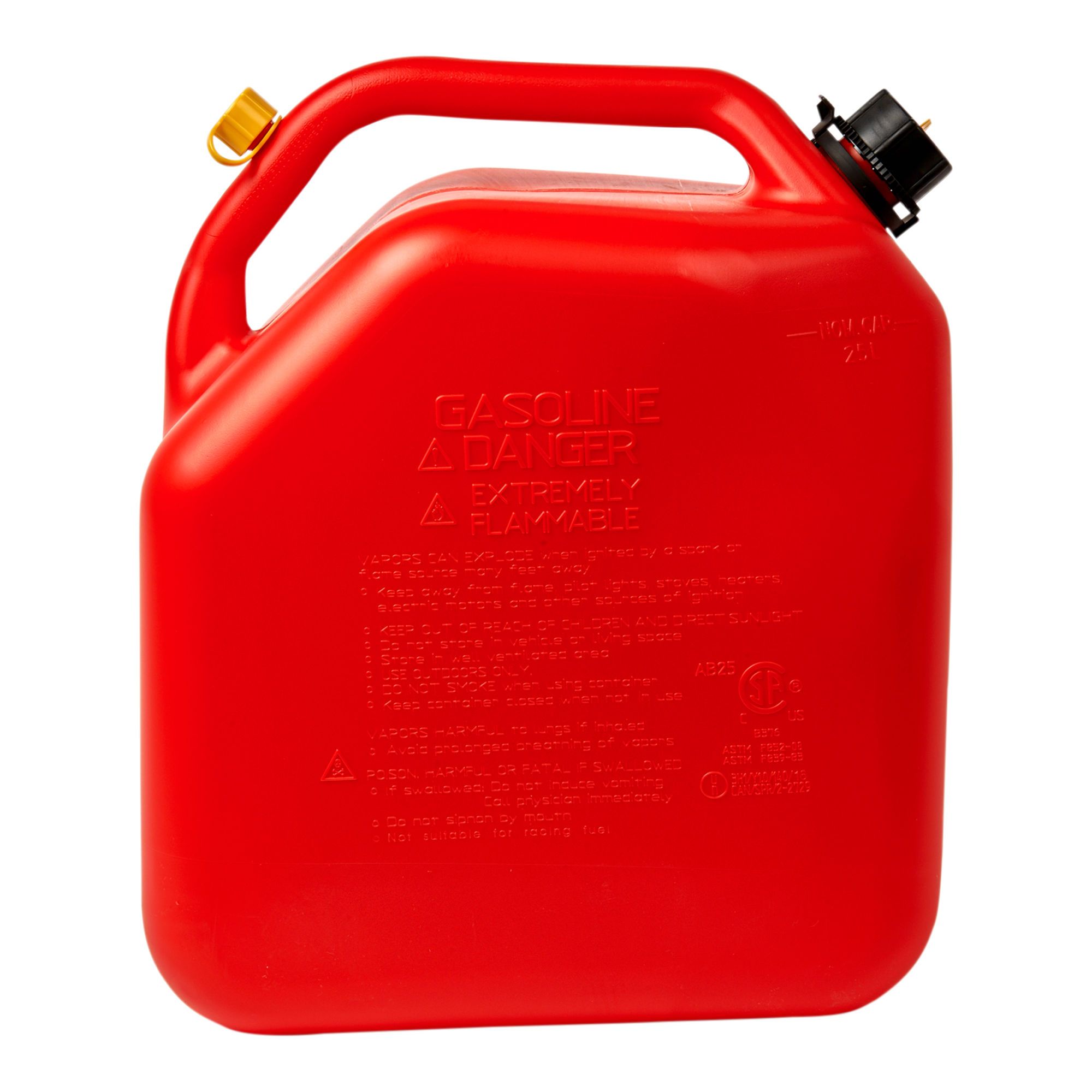 Bidon à essence Scepter régulier en plastique rouge, 10 litres/2,5 gallons  07079