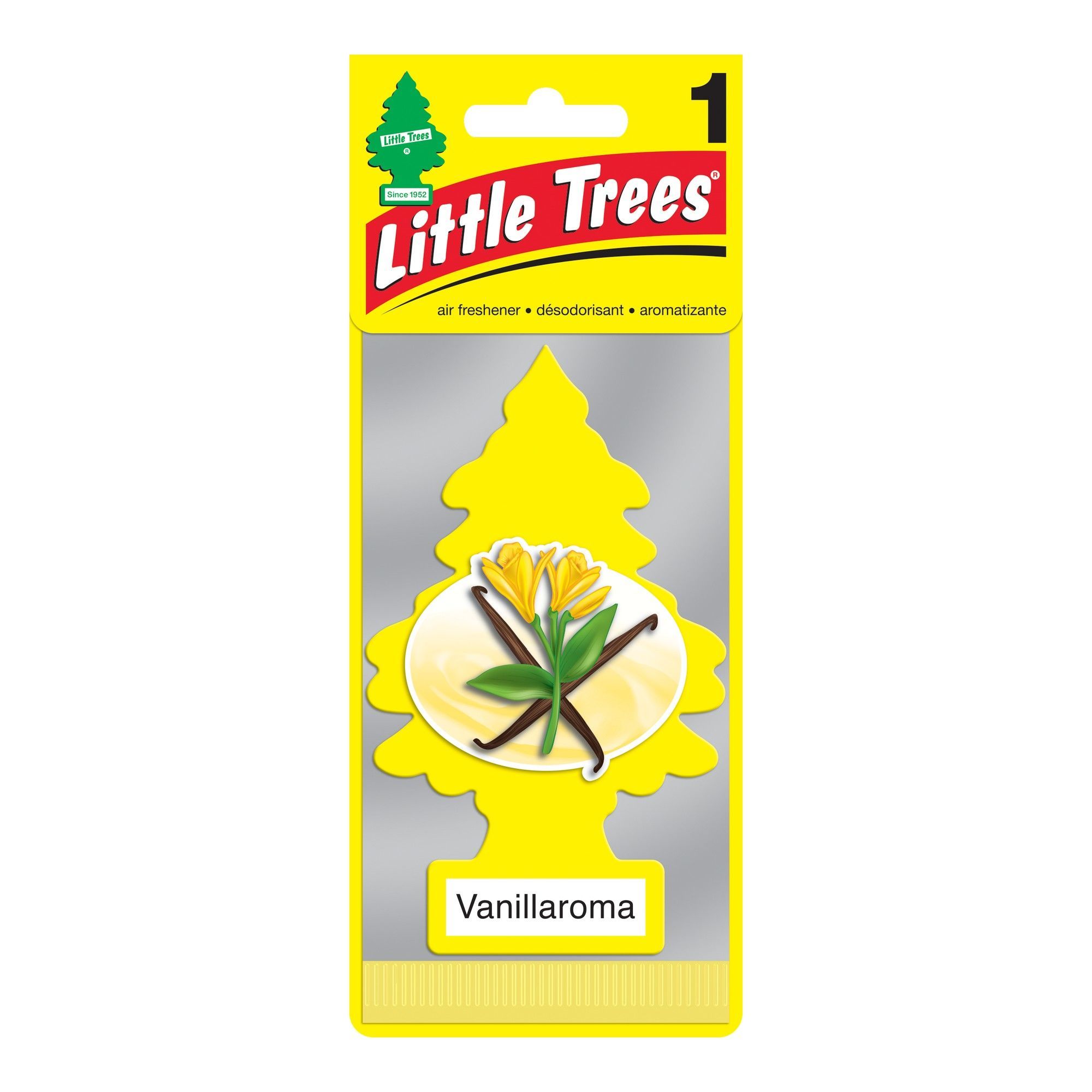 Désodorisant pour voiture Little Tree, jaune, vanillaroma de Little Trees
