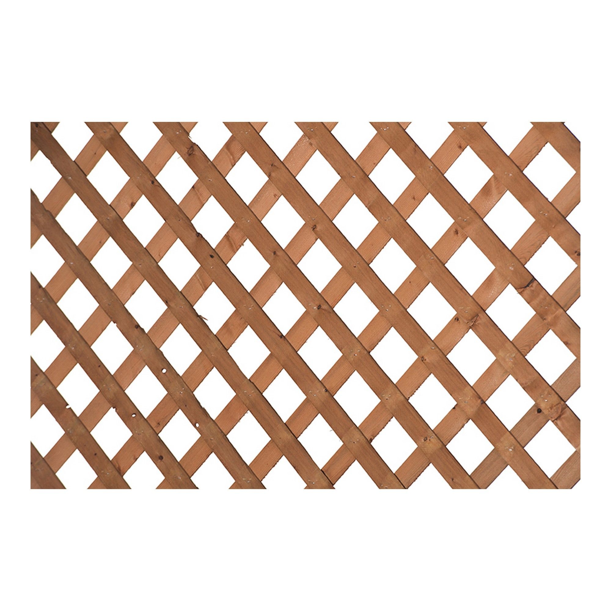 Treillis régulier en bois traité brun, 4' x 8