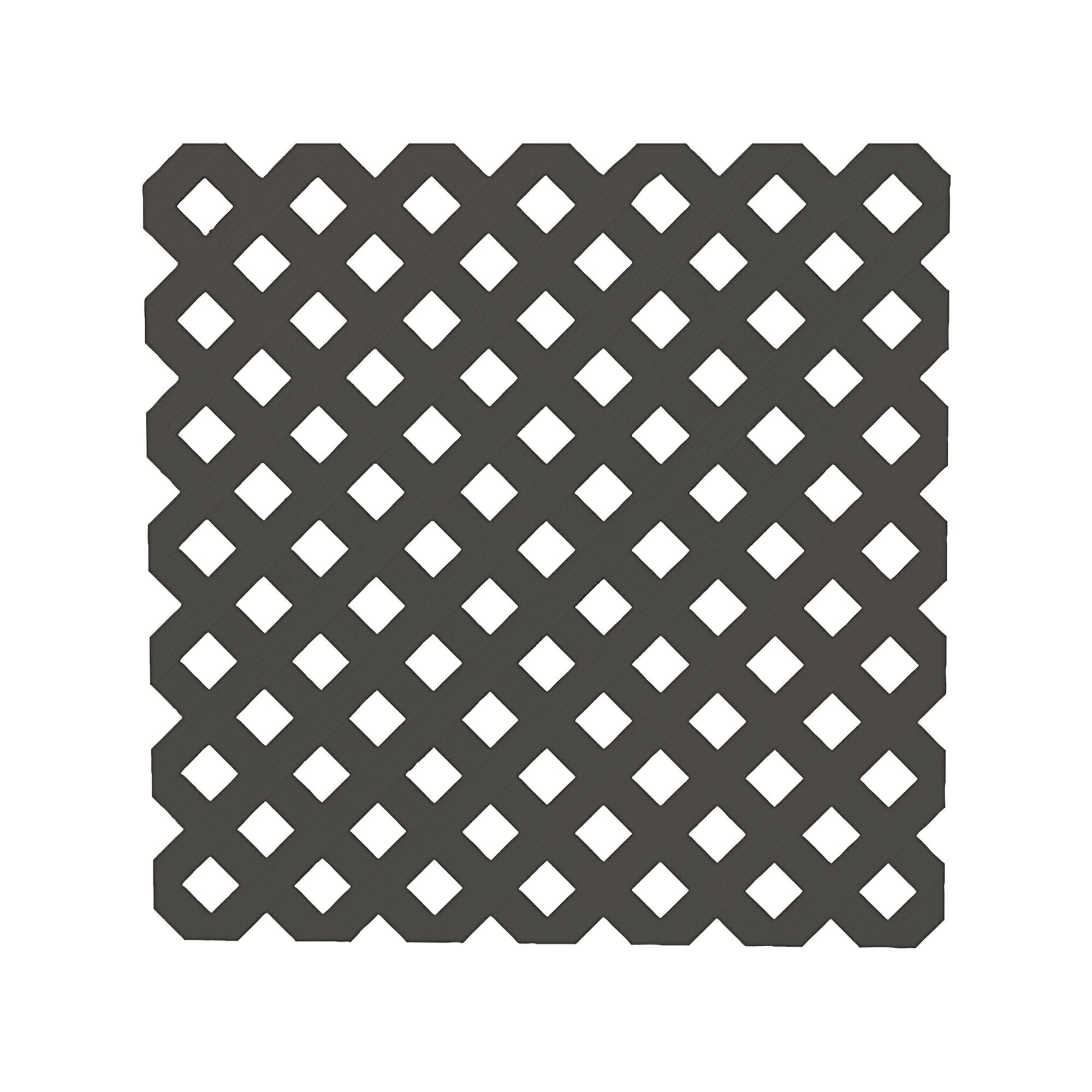 Treillis d'intimité en PVC, Noir fusain, 4' x 8