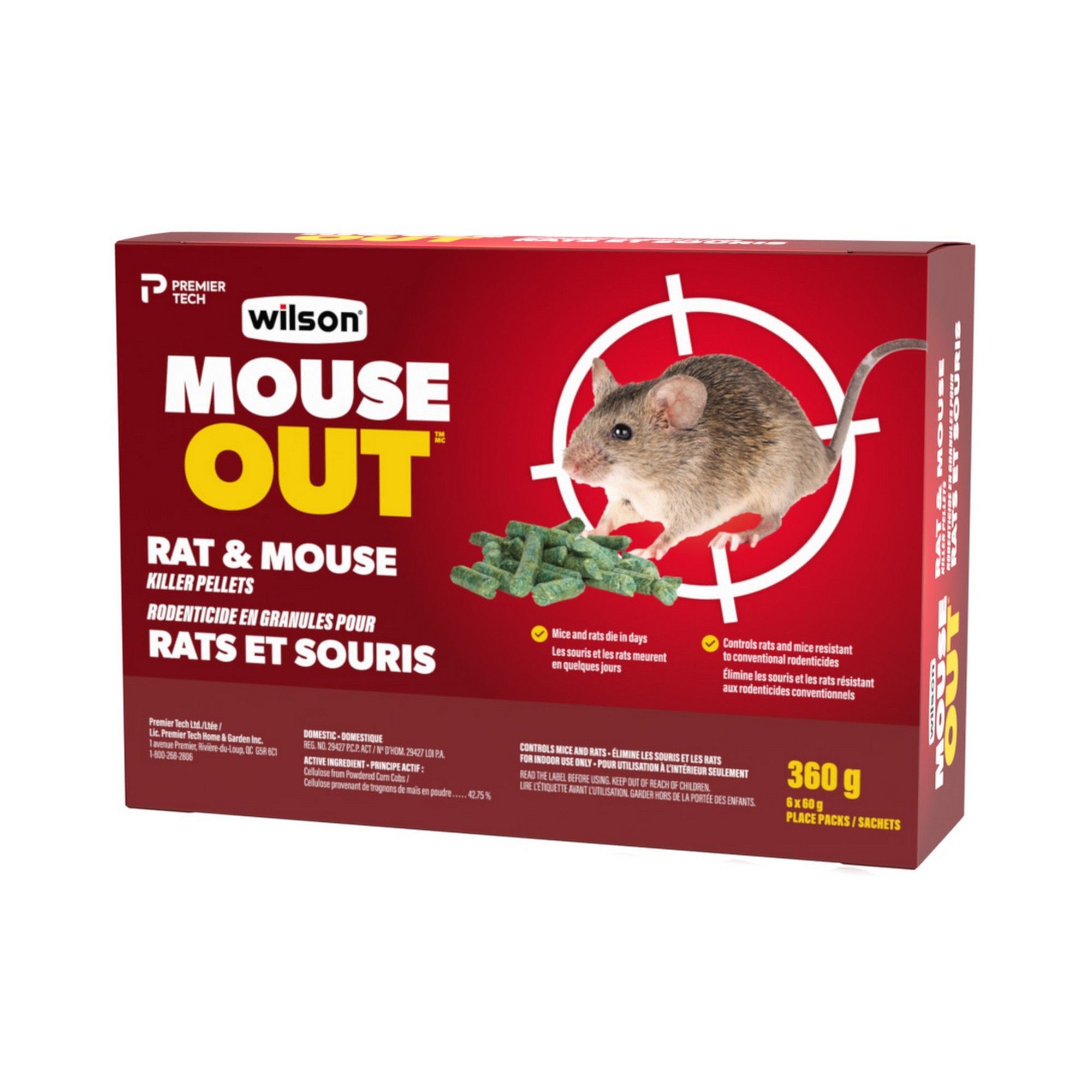EMEROD 5 KG, poudre répulsive anti souris, rat, fouine pour comble & grenier