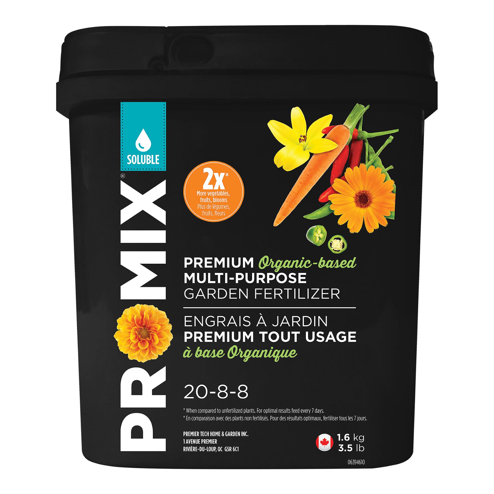 Soluble plant fertilizer 20-8-8 from PROMIX