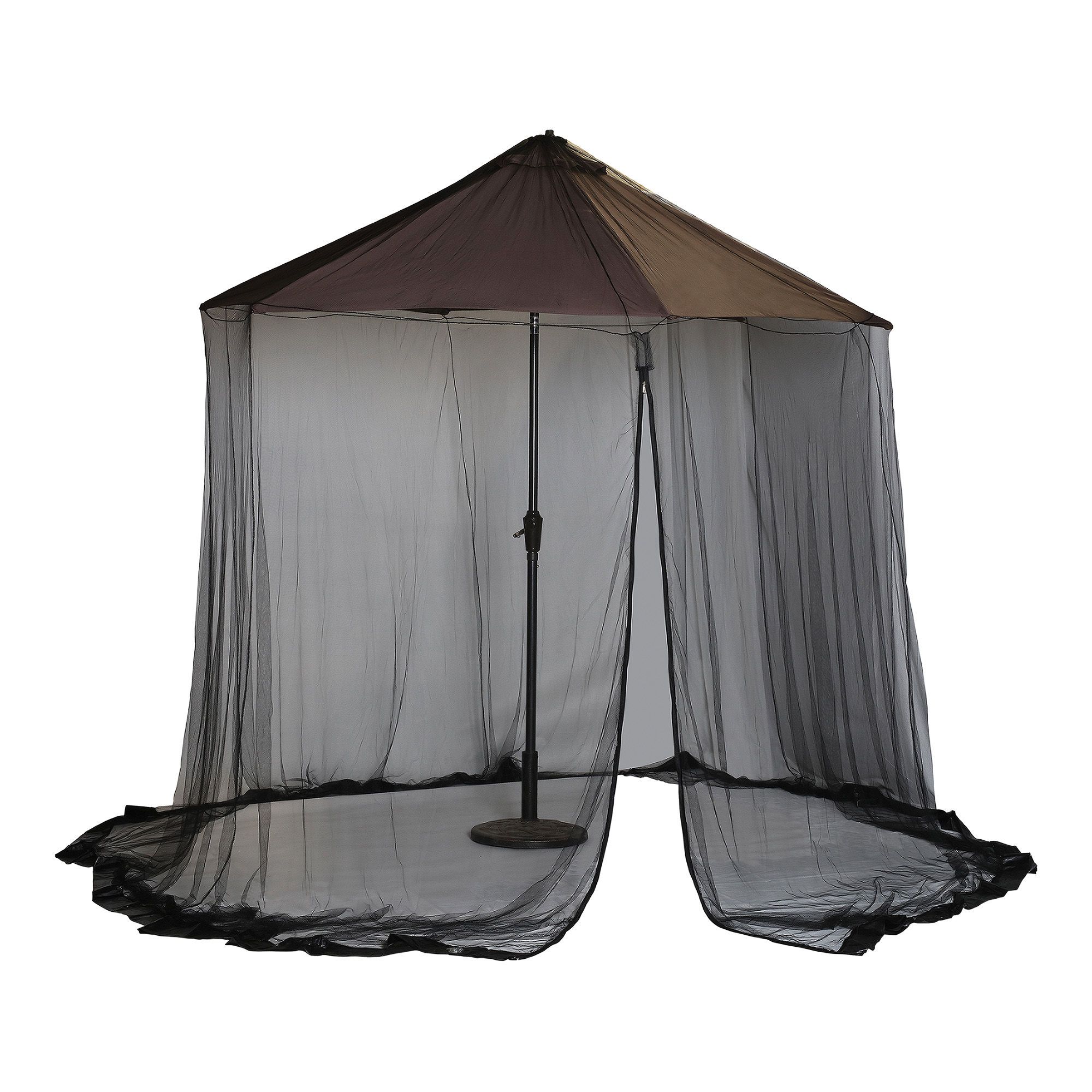 Patio Parapluie Moustiquaire, Moustiquaire pour Parasol de Jardin avec  Fermeture Éclair Moustiquaire pour Parasol de Gazebo Table, Moustiquaire
