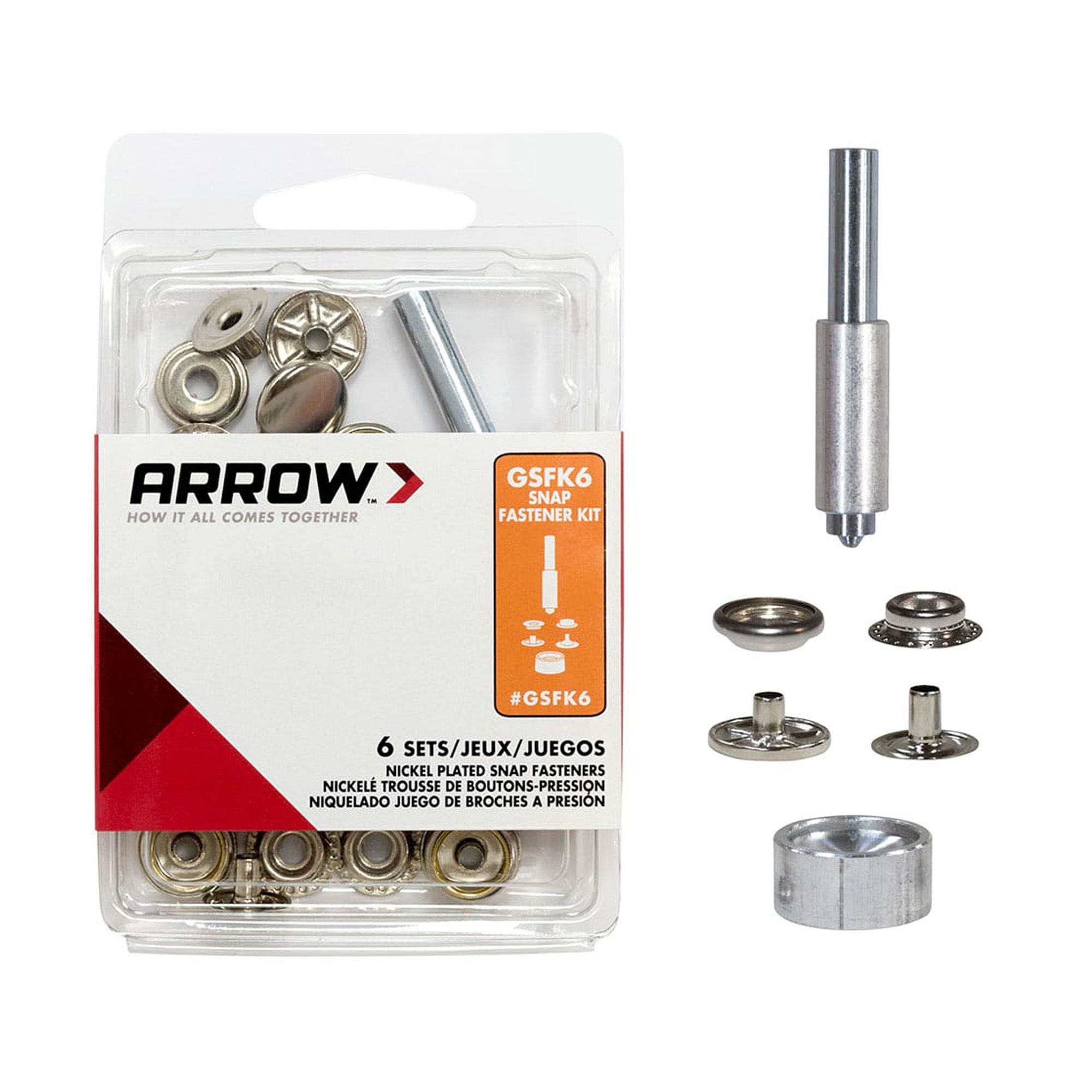 Kit de boutons-pression de ARROW