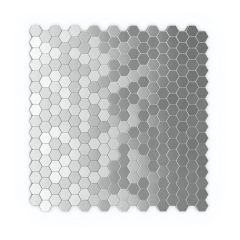 Tuile autoadhésive 3X +Rapide HEXAGONIA S2, Métal, 11,48 x 11,89 x 0,2 po