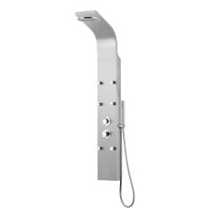 Colonne de douche, Zoyia, 6 jets, acier inoxydable, 55"