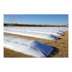 Sac pour grain et ensilage, 9' x 150', blanc/noir