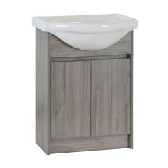 Meuble-lavabo Cybelia, 24", fini gris