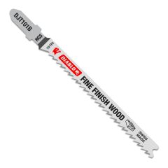 High Carbon Steel T-Shank Jig Saw Blades for Fine Finish Cuts in Wood - 4" x 10 TPI - 5/Pkg