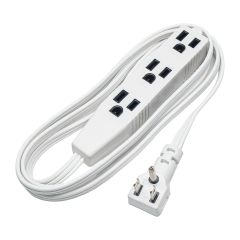 Indoor Extension Cord - 16/3 - SPT-2 - White - 2 m