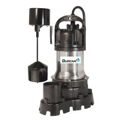 Pompe d'effluent submersible, Fonte, 1/2 CV