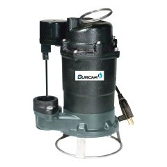 Pompe broyeuse d'égout submersible, fonte, 3/4 CV