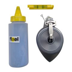 Chalk Line Set - 100' - Blue Powder & Level