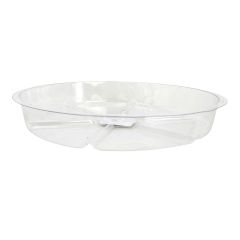Soucoupe ronde transparent pour pots, 10"