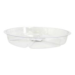 Soucoupe ronde transparent pour pots, 8"