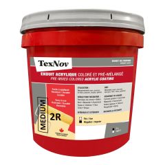 Enduit acrylique coloré et pré-mélangé, régulier médium, 7 l