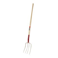 Fertilizer Fork 13" - 4 Teeth - Hardwookk Handle 48"