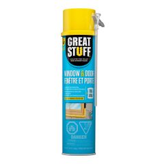 Mousse d'étanchéité isolante, Fenêtre & Portes, jaune, 568 g