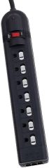 7-Outlet Surge Protector Power Bar, 4'