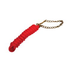Lead With Chain - Red - 9'