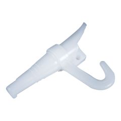 Spout For Bucket - Rotating - Nylon - White - 7/16" x 3 1/2"