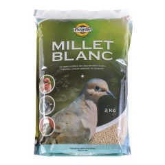 Millet blanc pour oiseaux sauvages, 2 kg