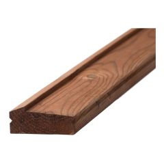 Brown Treated Wood Deck Rail - 2" x 4" x 8'