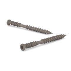 Vis de finition pour composite, #10 x 2-1/2", carrée, 100/pqt
