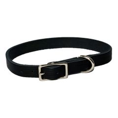 Collier simple, noir, 1/2" x 18"