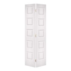 5 Panel Folding Door - 30" x 80" - White