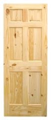 6 Panels Door - 1 3/8" x 36" x 80"