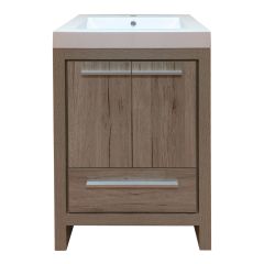 Meuble-lavabo, Evolution, 2portes/1 tiroir, chêne nordique, 24" x 35 3/4"