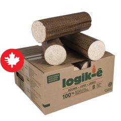 Bûches écologiques Logik-E, 8/pqt