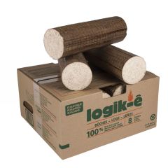 Bûches écologiques Logik-E, 8/pqt
