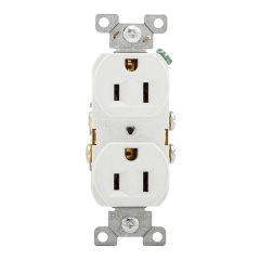 Single Receptacle - 20 A - White