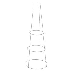 Three Ring Tomato Cage - 12" X 33"