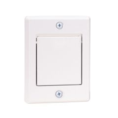 Outside air outlet for central vacuum, white