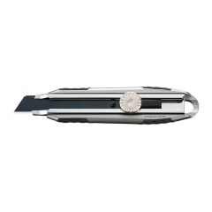 Olfa knife with ratchet blade, aluminium, 18 mm