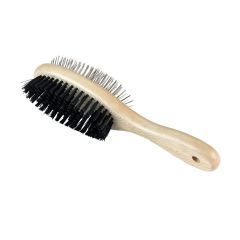 Brosse double pour chien, douce pour la peau, 23 cm