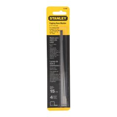 Coping Saw Blades - 6 1/2" - Steel - 15 Teeth - 4/Pack