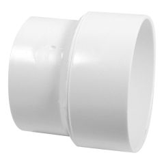 PVC-BDS Reducer Coupling S/D to DWV - 4" x 3" - Hub - White