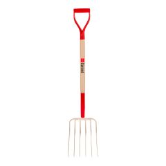 Hay Fork - 6 Teeth 13" - Forged Steel - Handle 54"