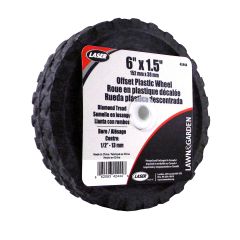 Diamond Thread Semi-Pneumatic Wheel, 1 3/8" Offset Hub - 6" X 1,5"