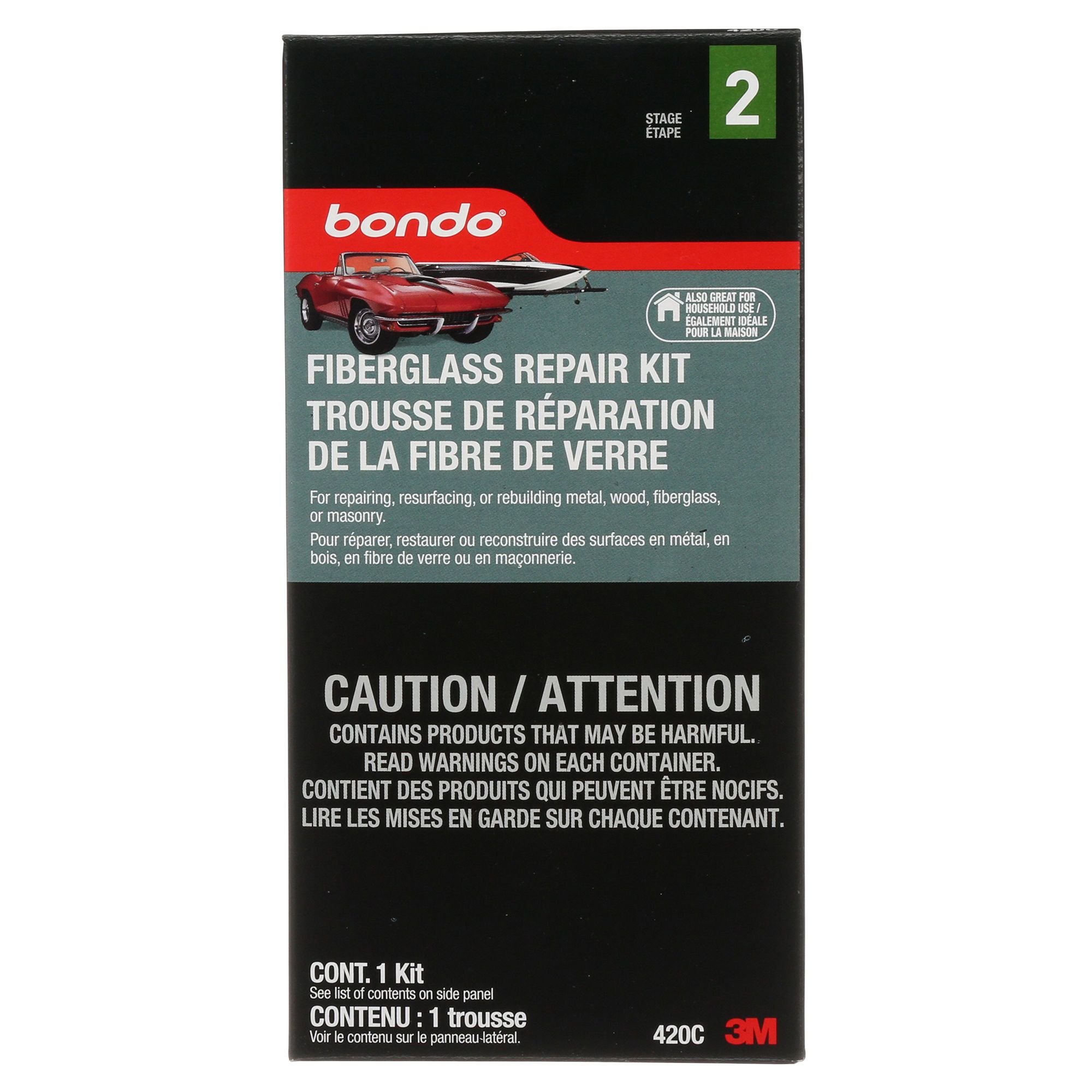Trousse de réparation à la résine renforcée de fibre de verre